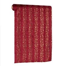 VIAN. ORGANZA VZ. HVIEZDY BORD/ZLA ZAM/TEXTIL 35*300CM - FLORASYSTEM