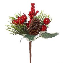 ZÁPICH ČEČINA, ILEX, ŠIŠKY, ČER. ŠÍPKY, JABĹČKA 22CM - FLORASYSTEM