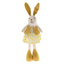 ZAJAČICA TEXTIL 13x8x49CM ŽLTÝ (BUDE VYPLNENÝ PIESKOM) - FLORASYSTEM