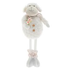 OVCA TELESKOPICKÉ NOHY TEXTIL 20x13x54CM BIELA (BUDE VYPLNENÝ PIESKOM) - FLORASYSTEM