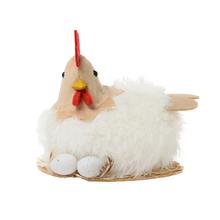 SLIEPKA S VAJÍČKAMI 13CM - Kohout a slepice | FLORASYSTEM