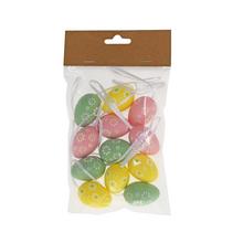 ZÁVES VAJCE KVETY FAREBNÉ PLAST S/12 2,7x2,7x4CM - FLORASYSTEM