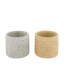 SUPER CENA OBAL CEMENT VRÚBKY 13X13X11CM - Cement | FLORASYSTEM