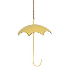 ZÁVES DÁŽDNIK KOV 11,5x11,5x14CM ŽLTÝ - FLORASYSTEM