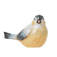 VTÁČIK KERAMIKA 8x13,5x9CM ŽLTOMODRÝ - Zvieratká do 15 cm | FLORASYSTEM