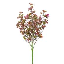 ZELEŇ DROB. LÍSTKY ZELENO-RUŽOVÁ 42CM - Zápich růžový, fialový | FLORASYSTEM