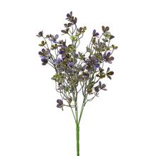 ZELEŇ DROB. LÍSTKY ZELENO-FIALOVÁ 42CM - Zápich růžový, fialový | FLORASYSTEM