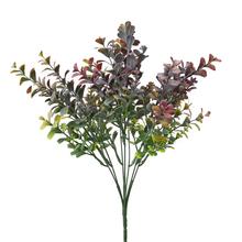 ZELEŇ DROB. LÍSTKY ZELENO-FIALOVÁ 35CM - Zápich růžový, fialový | FLORASYSTEM