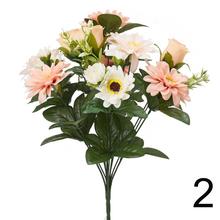 Kytica umelých kvetov s mixom gerber a dáhlií.