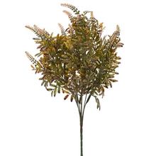 ZELEŇ VERONIKA ZELENO-HNEDÁ 40cm - Zápich oranžový / červený / hnedý | FLORASYSTEM