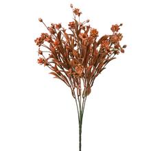 ZELEŇ DROB.KVIETKY ZELENO-ORANŽOVÁ METAL 36cm - FLORASYSTEM