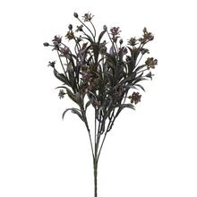 ZELEŇ DROB.KVIETKY ZELENO-MODRÁ METAL 36cm - FLORASYSTEM