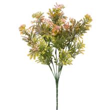 ZELEŇ DROB.GULIČKY ZELENO-RUŽOVÁ METAL 38cm - FLORASYSTEM