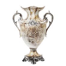 VÁZA VINTAGE POLYREZ. ČIERNA 20*47CM - Nádoby pro suché aranžování | FLORASYSTEM