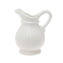 VÁZA DŽBÁN KERAMIKA 15x13x19CM BIELY - Keramika jednobarevná interiérová | FLORASYSTEM