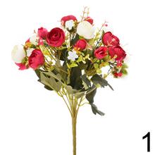 Kytica umelých kvetov Ranunculus s piatimi kvetmi, 35 cm.