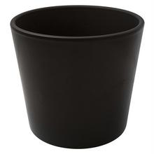 AKCIA OBAL keramika V25cm/pr.28cm čierny - Obal jednobarevný | FLORASYSTEM