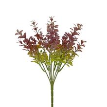 ZELEŇ DROB. LÍSTKY, ZELENO- FIALOVÁ 32CM - Zápich růžový, fialový | FLORASYSTEM