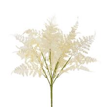 ZELEŇ PAPRAĎ BIELA 42CM - Zápich bílý / žlutý | FLORASYSTEM