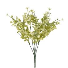 ZELEŇ KVIETKY KRÉM, DROB. TRÁVY 31CM - Zápich bílý / žlutý | FLORASYSTEM