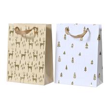 TAŠKA vian.papier glitr. V16x12+6,5cm 451839 - Vánoční papírové tašky | FLORASYSTEM