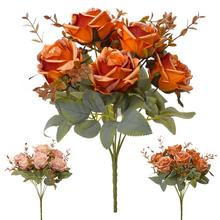 KYTICA RUŽA PERLEŤ, ZELEŇ MIX/3F 30CM - Růže kytice | FLORASYSTEM