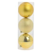 GULE PLAST. ZLATÉ LESK/MAT/PIESK S/3 12CM - Plastové jednobarevné | FLORASYSTEM