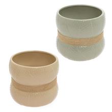 SUPER CENA OBAL KERAM. S POVRAZOM 2ASS pr.14,5V13cm 50107 - Obal jednobarevný | FLORASYSTEM