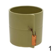 Obal keramický v japonskom štýle, mix farieb, priemer 16,5 cm, výška 16 cm.