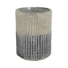 AKCIA OBAL ZLATO ČIERNE PRUHY 14,5XV20CM - Cement | FLORASYSTEM