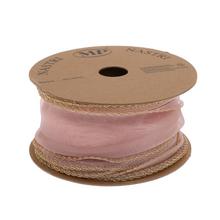 STUHA tyl ružová/zlatý lem 6,3cm/10m 4979XG 57 - FLORASYSTEM