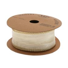 STUHA tyl krém/zlatý lem 4cm/10m 4979G 02 - Vánoční stuhy | FLORASYSTEM