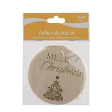 Vianočná kartička na víno s textom MERRY Christmas.