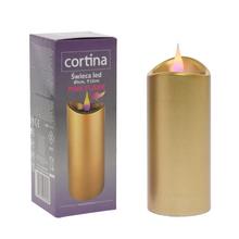 SVET.LED 1/24/WAX-BAT G 5x12cm ZLATÁ - FLORASYSTEM