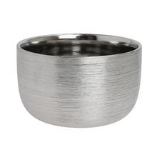 MISA KERAMIKA 18x18x11CM STRIEBORNÝ - Obal metal | FLORASYSTEM