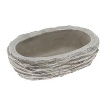 OBAL OVÁL CEMENT BLEDO-SIVÝ 20CM - Cement | FLORASYSTEM