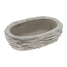 OBAL OVÁL CEMENT BLEDO-SIVÝ 25CM - Cement | FLORASYSTEM