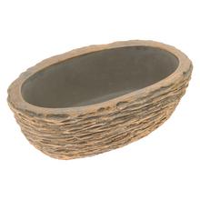 OBAL OVÁL CEMENT BLEDO-SIVO-ZLATÝ 25CM - Cement | FLORASYSTEM