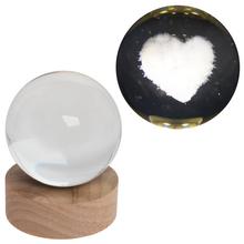 LED GUĽA SKLO NA DREV.PODSTAVCI S PODSVIETENÍM SRDCE 8*10CM - Darčekové sady | FLORASYSTEM