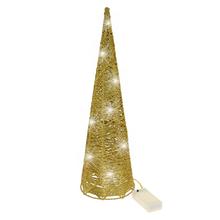 339FL/S STROM KUŽEL LED ZLATÝ S 12X12X40CM SUPER CENA! - Dekorační | FLORASYSTEM