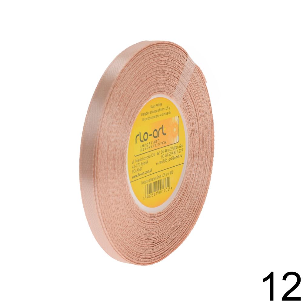 Mix barev saténové stuhy 6MM x 35y