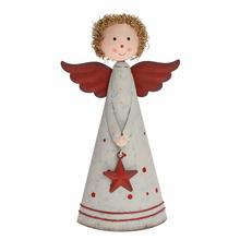 ANJEL BIE-ČER S HVIEZDOU, PLECH 18.5x10x6CM - FLORASYSTEM