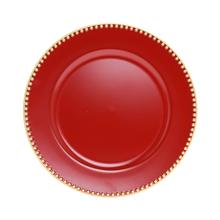 TANIER ČERV./ZL LEM PLAST 33CM - Tácky a podložky | FLORASYSTEM