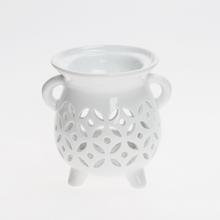 AROMALAMPA VÝREZ PORCELÁN 8x9,5CM BIELA - FLORASYSTEM