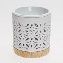 AROMALAMPA VÝREZ PORCELÁN 9,5x11CM BIELA - Aromalampy | FLORASYSTEM