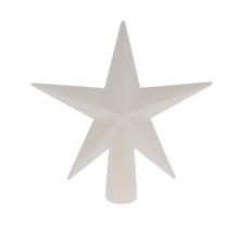 ŠPIC HVIEZDA PLAST. BIELY GLITER 12,5CM - FLORASYSTEM