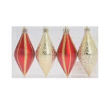 RAKETA PLAST. ČER/BL. ZLA LESK/MAT S/4 11CM - Plastové vzorované | FLORASYSTEM