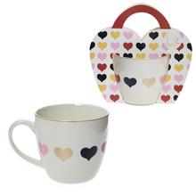 ŠÁLKA 460ml srdcia - Šálky a keramika | FLORASYSTEM