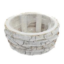 439FL/S OBAL L DREVO 29x29x11,5CM - Dřevěné dekorace | FLORASYSTEM