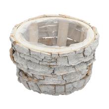 439FL/S OBAL M DREVO 22,5x22,5x10,5CM - Dřevěné dekorace | FLORASYSTEM